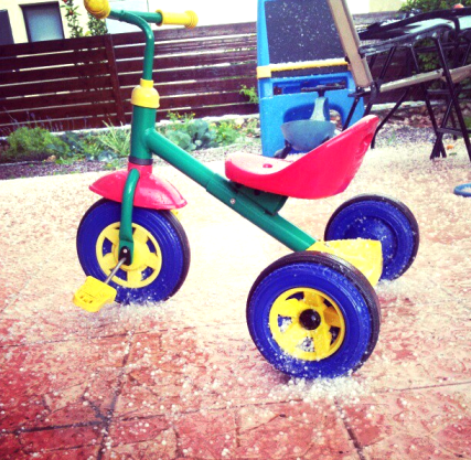 B-ice-cycle in our backyard