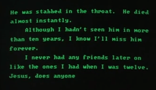 From the film Stand By Me